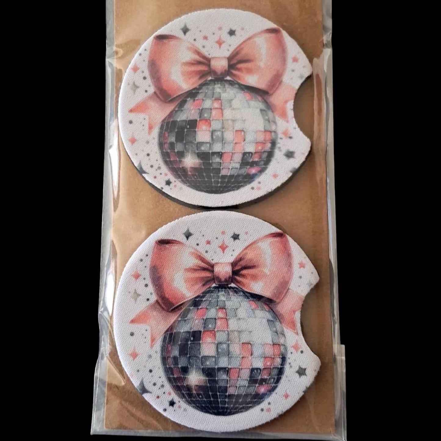 Custom Neoprene Car Coasters | Set of 2 | Personalized Cup Holder Coasters | Bundle Discounts
