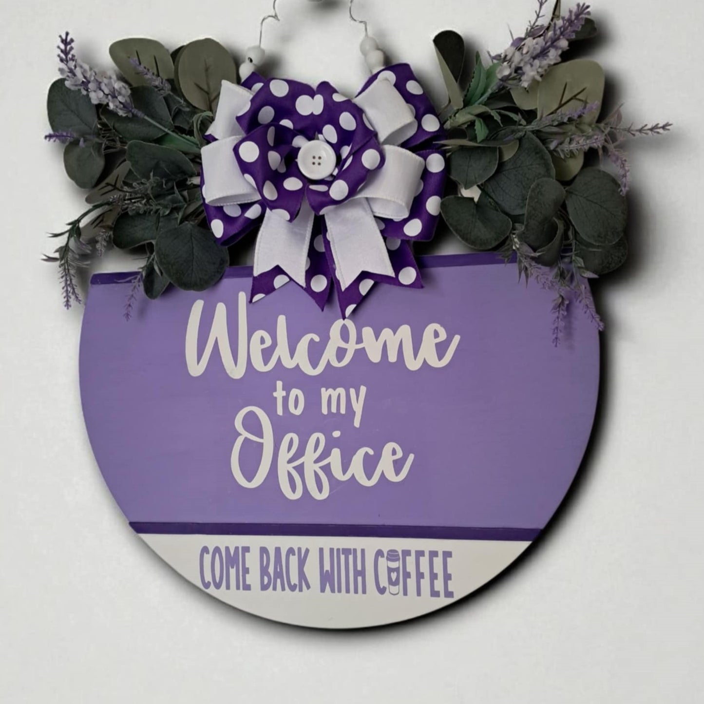Custom Office Door Hanger – Funny Personalized Wooden Sign