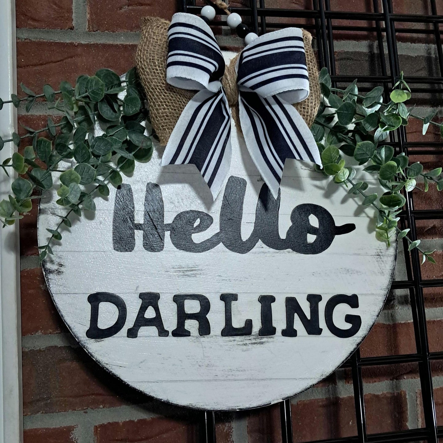 Hello Darlin’ Conway Twitty Door Hanger – Rustic Country Home Decor