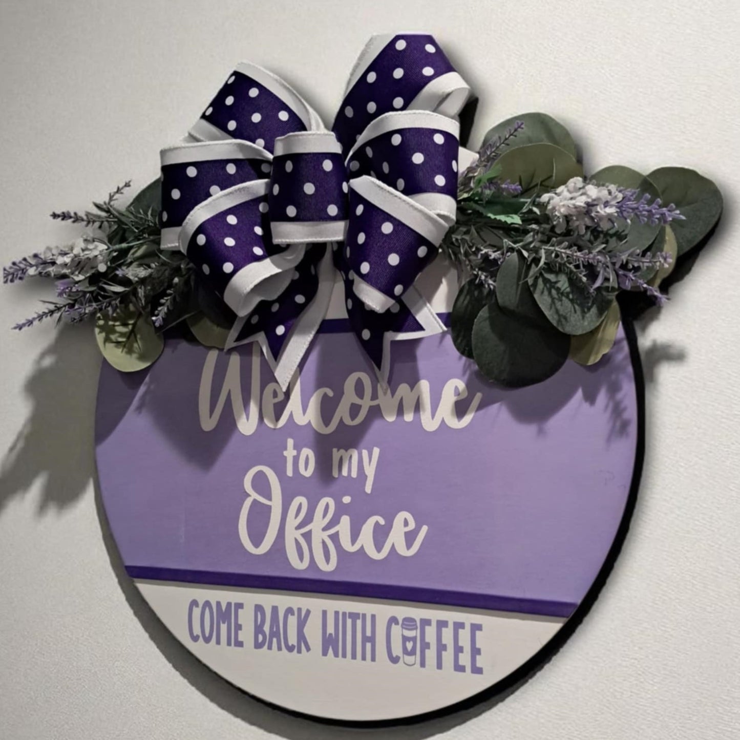 Custom Office Door Hanger – Funny Personalized Wooden Sign