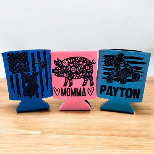 Custom Foam Can Cooler – Personalized Drink Holder for Parties, Gifts, or Events