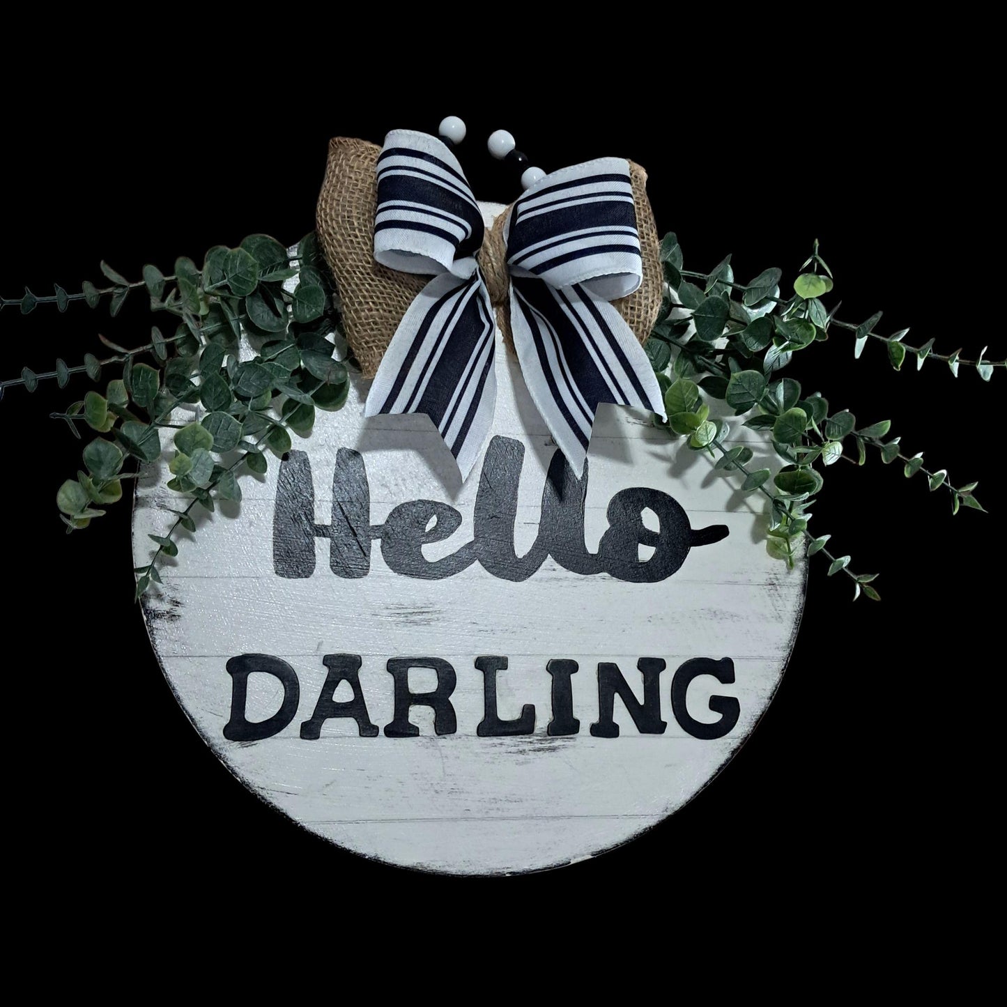 Hello Darlin’ Conway Twitty Door Hanger – Rustic Country Home Decor
