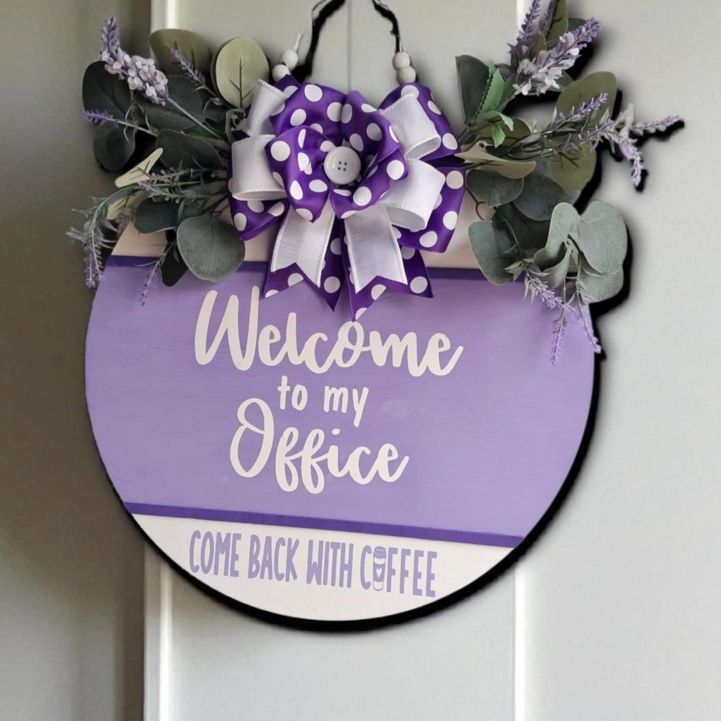 Custom Office Door Hanger – Funny Personalized Wooden Sign