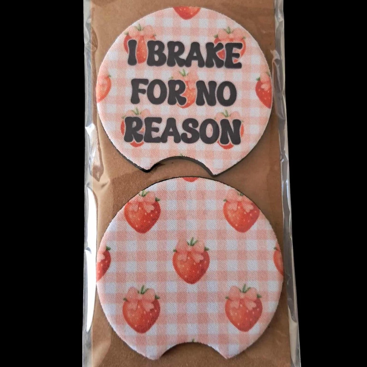 Custom Neoprene Car Coasters | Set of 2 | Personalized Cup Holder Coasters | Bundle Discounts