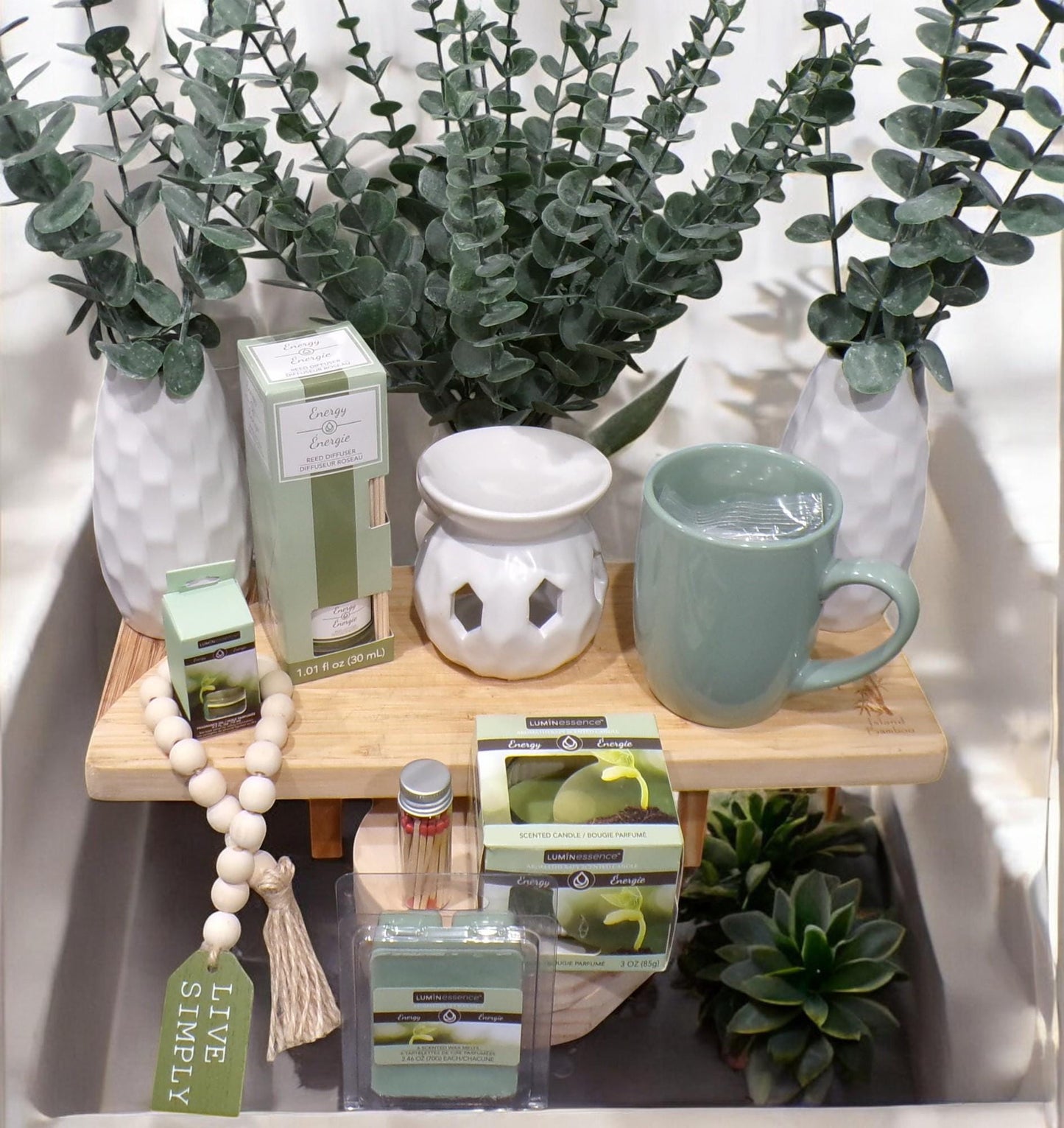 Energizing Spa Gift Basket – Self-Care Set for Women – Refresh & Relax Gift Box