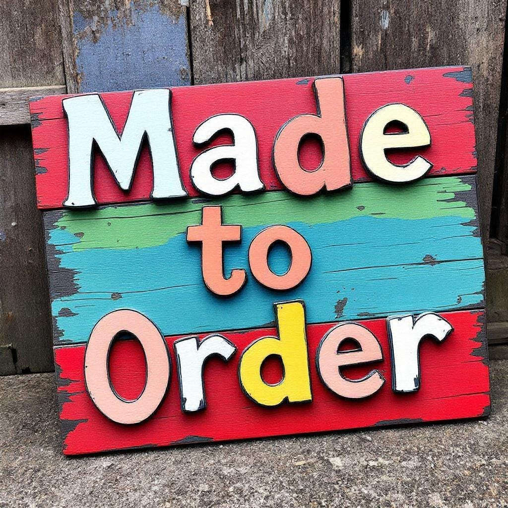 Custom Indoor Wall Décor – Personalized Made-to-Order Signs – Multiple Sizes – Local Pickup Picayune, MS & Shipping