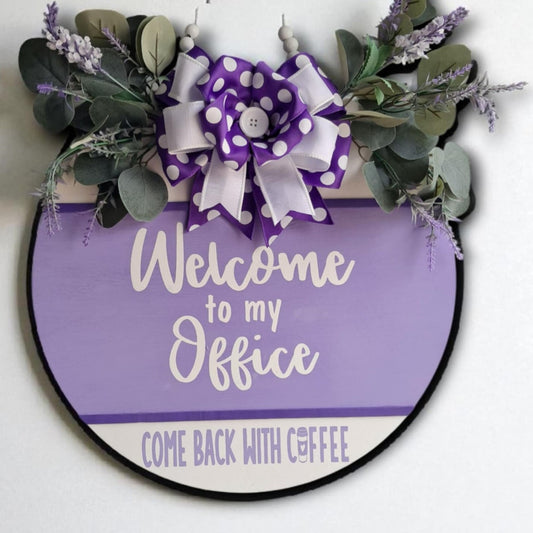 Custom Office Door Hanger – Funny Personalized Wooden Sign