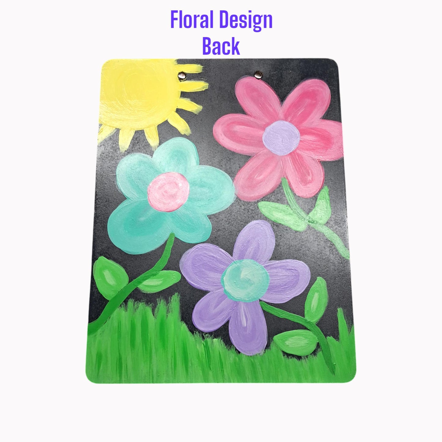 Painted Teacher Clipboard | Personalized Hand-Painted Gift | Floral & Custom Designs
