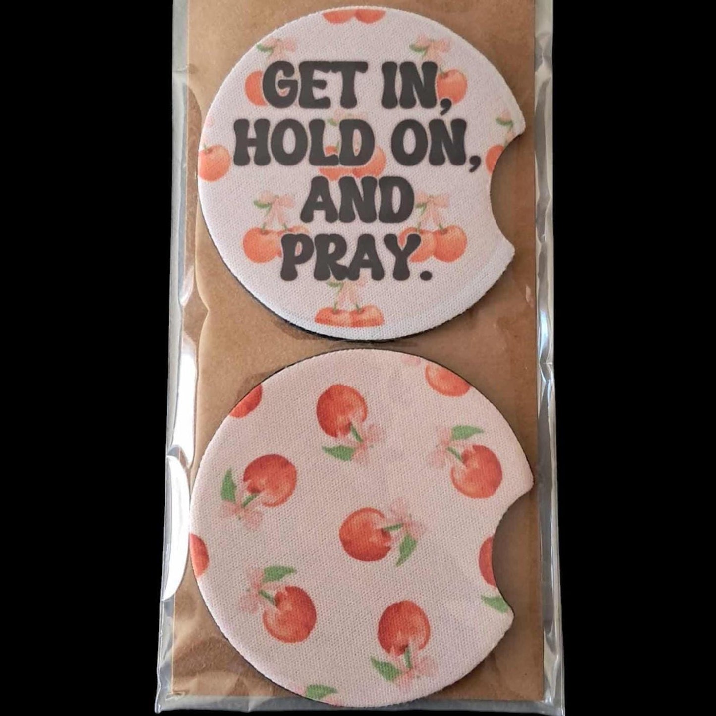 Custom Neoprene Car Coasters | Set of 2 | Personalized Cup Holder Coasters | Bundle Discounts