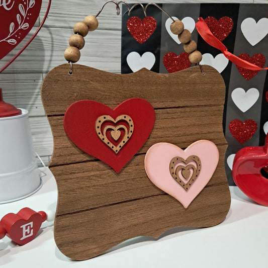 Reversible Holiday Decor Set – Valentine’s & St. Patrick’s Day Signs & Candle Riser