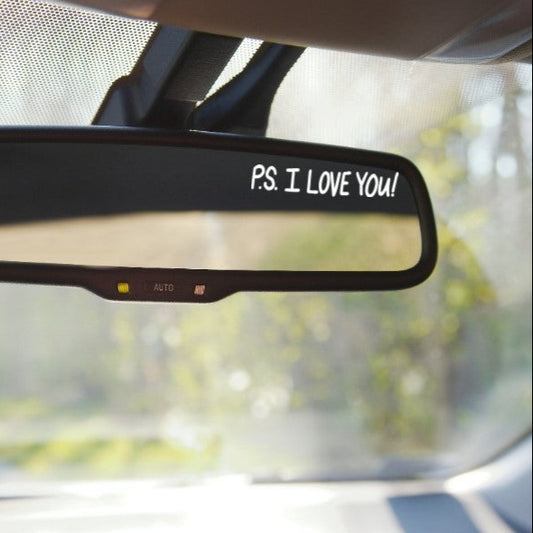P.S. I Love You Vinyl Decal – Romantic Car, Laptop, Water Bottle Sticker