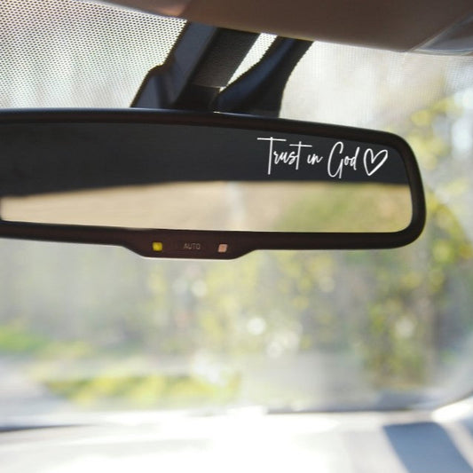 Trust in God Decal | Christian Car Sticker | Bible Verse Gift