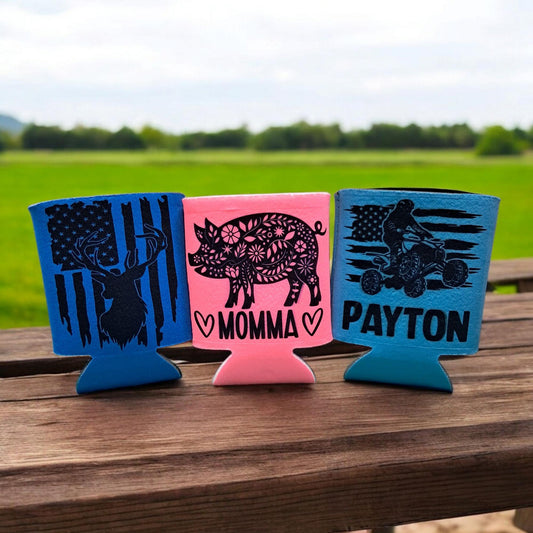 Custom Foam Can Cooler – Personalized Drink Holder for Parties, Gifts, or Events