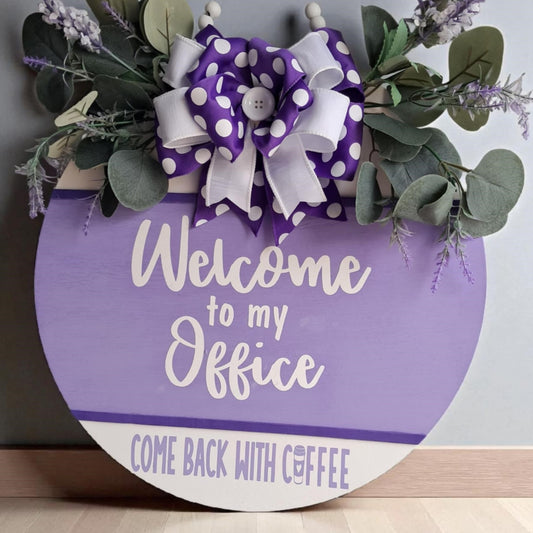 Custom Office Door Hanger – Funny Personalized Wooden Sign